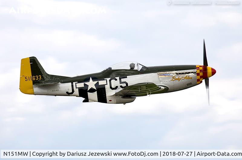N151MW, 1945 North American P-51D Mustang C/N 124-48386, North American P-51D Mustang 