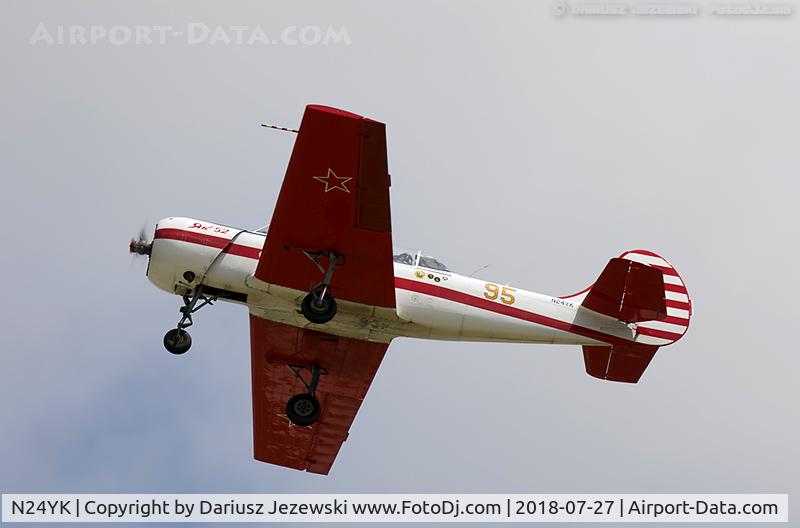 N24YK, 1985 Yakovlev Yak-52 C/N 855810, Yakovlev Yak-52  C/N 855810, N24YK