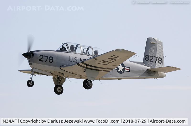 N34AF, Beech (CCF) T-34A (A45) Mentor C/N CCF34-51, Beech A45 (T-34A) Mentor  C/N CCF34-51, N34AF
