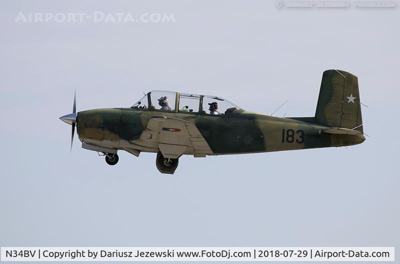 N34BV, 1956 Beech T-34A Mentor Mentor C/N CG-152, Beech A45 (T-34A) Mentor  C/N CG-152, N34BV