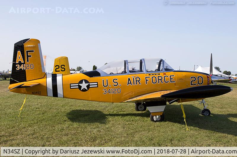 N34SZ, 1953 Beech (CCF) T-34A (A45) Mentor C/N CCF34-89, Beech A45 (T-34A) Mentor  C/N CCF34-89, N34SZ