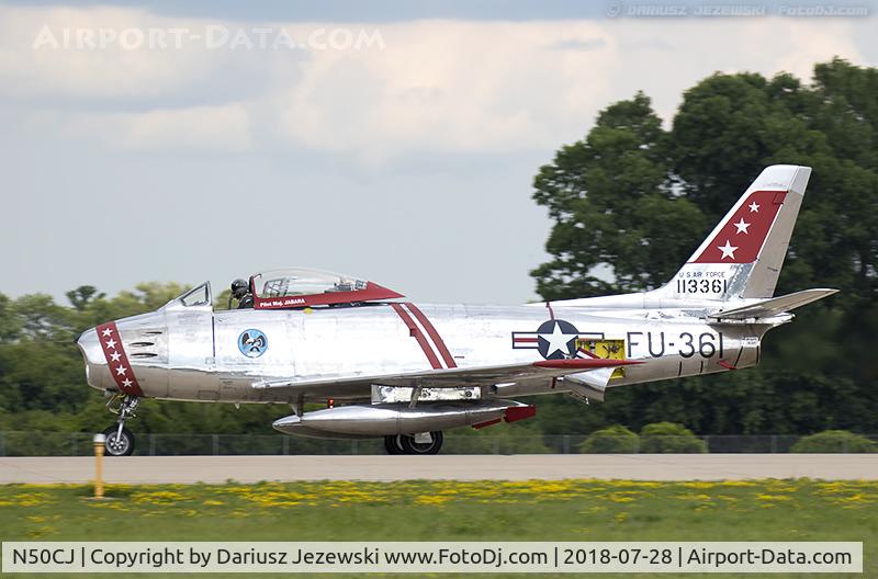 N50CJ, Canadair CL-13B Sabre 6 C/N 1490, Canadair F-86E MK.6 Sabre  C/N 381, N50CJ
