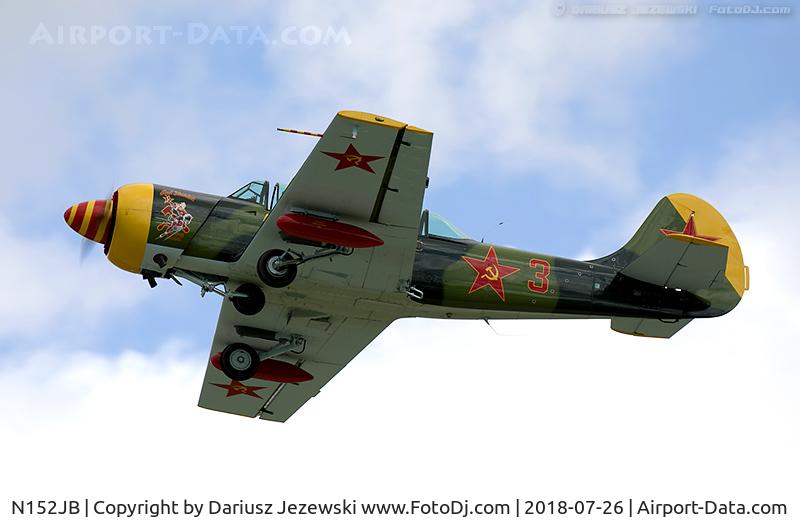 N152JB, 1981 Yakovlev (Aerostar) Yak-52 C/N 811403, Yakovlev (Aerostar) Yak-52  C/N 811403, N152JB