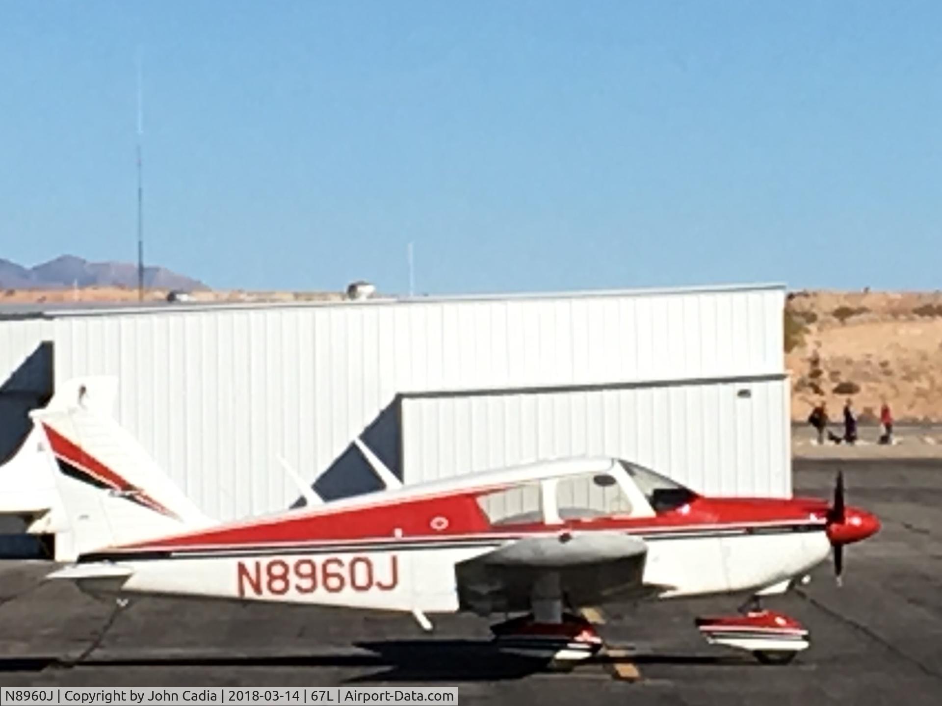 N8960J, 1965 Piper PA-28-180 C/N 28-2982, Breakfast run to Mesquite, NV fom Salt Lake City.