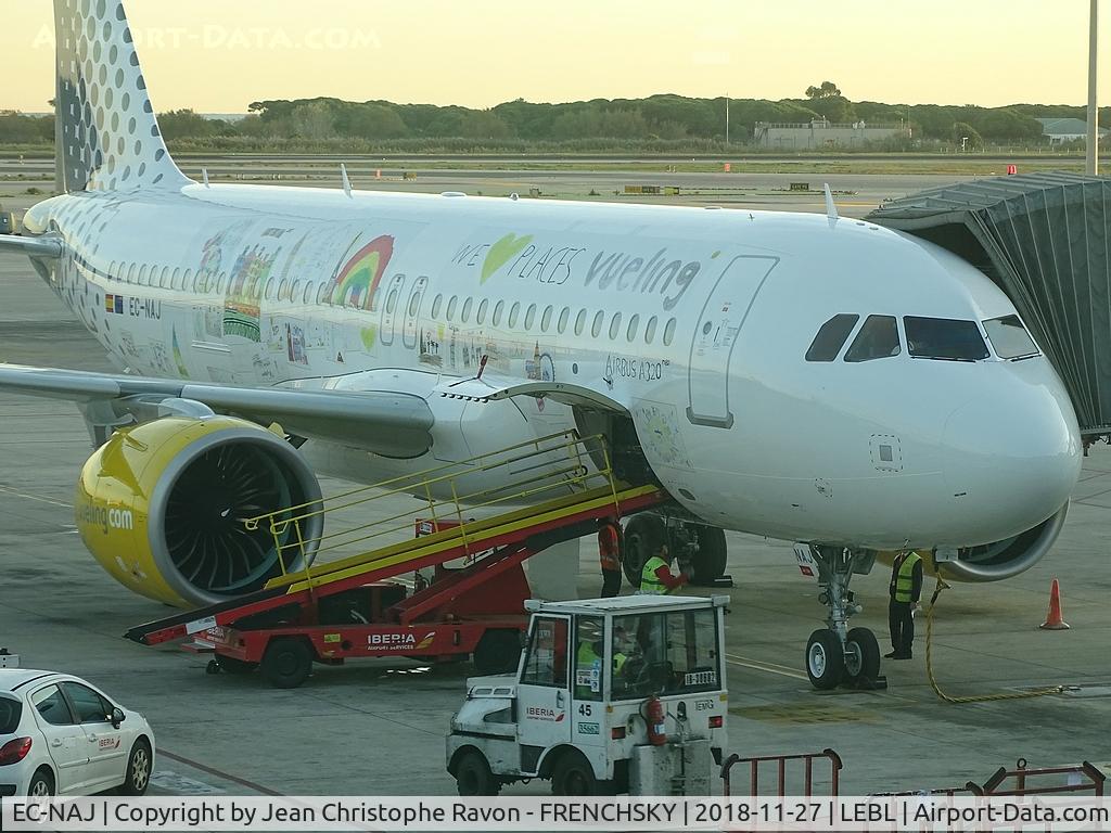 EC-NAJ, 2018 Airbus A320-271N C/N 8510, Vueling (We love places Livery) departure to Munich flight VY1818