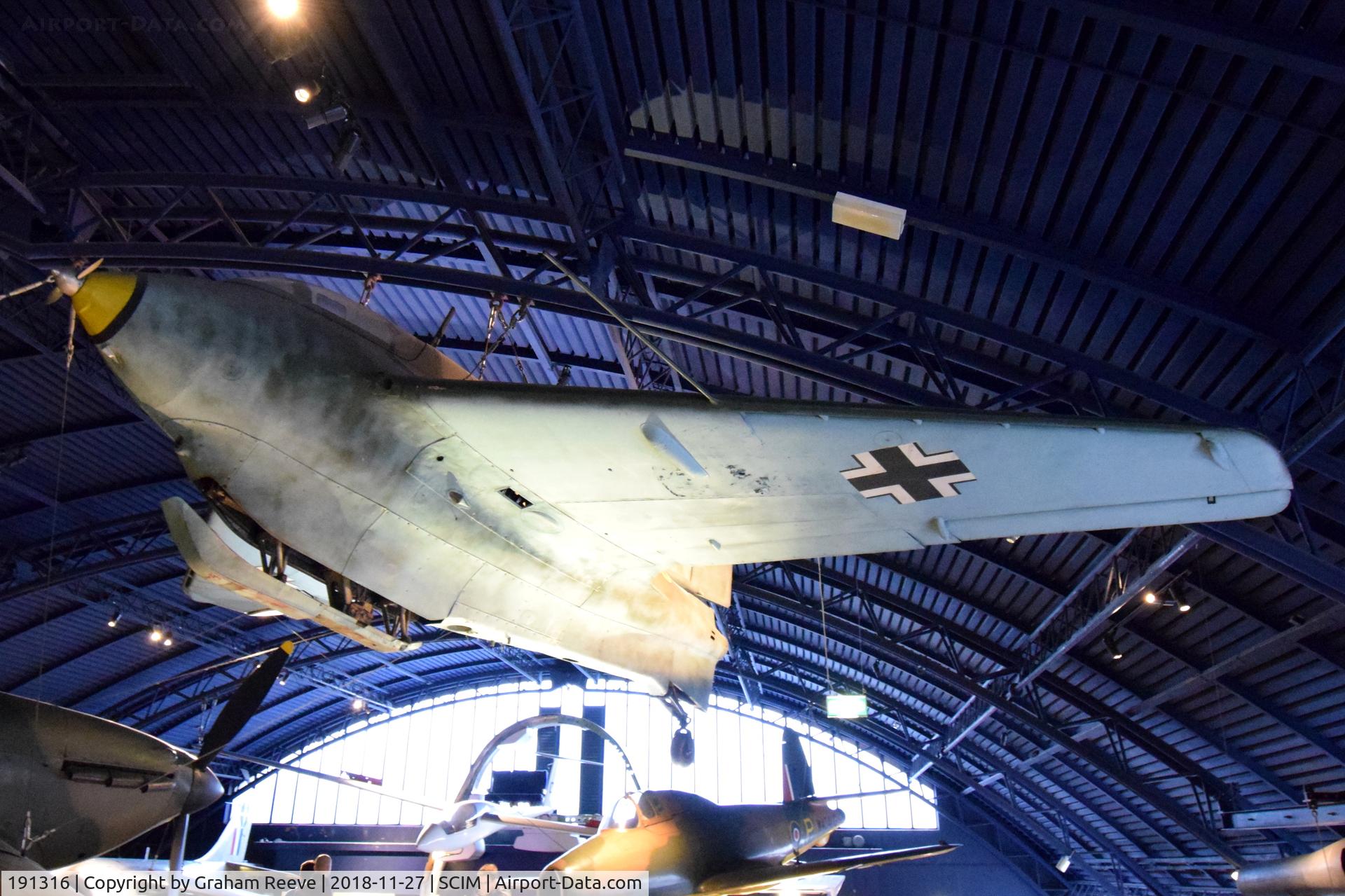 191316, Messerschmitt Me-163B Komet C/N 191316, On display at the Science Museum, London.