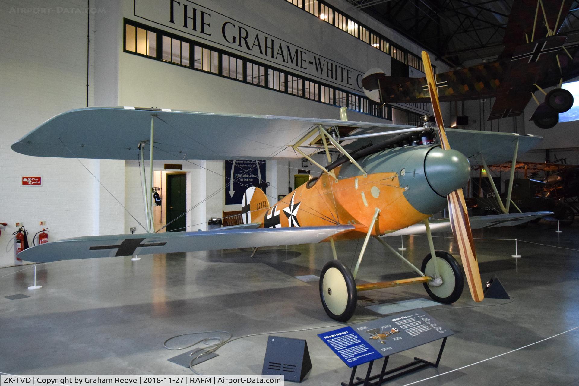 ZK-TVD, 2011 Albatros D-Va Replica C/N 83, On display at the RAF Museum, Hendon.