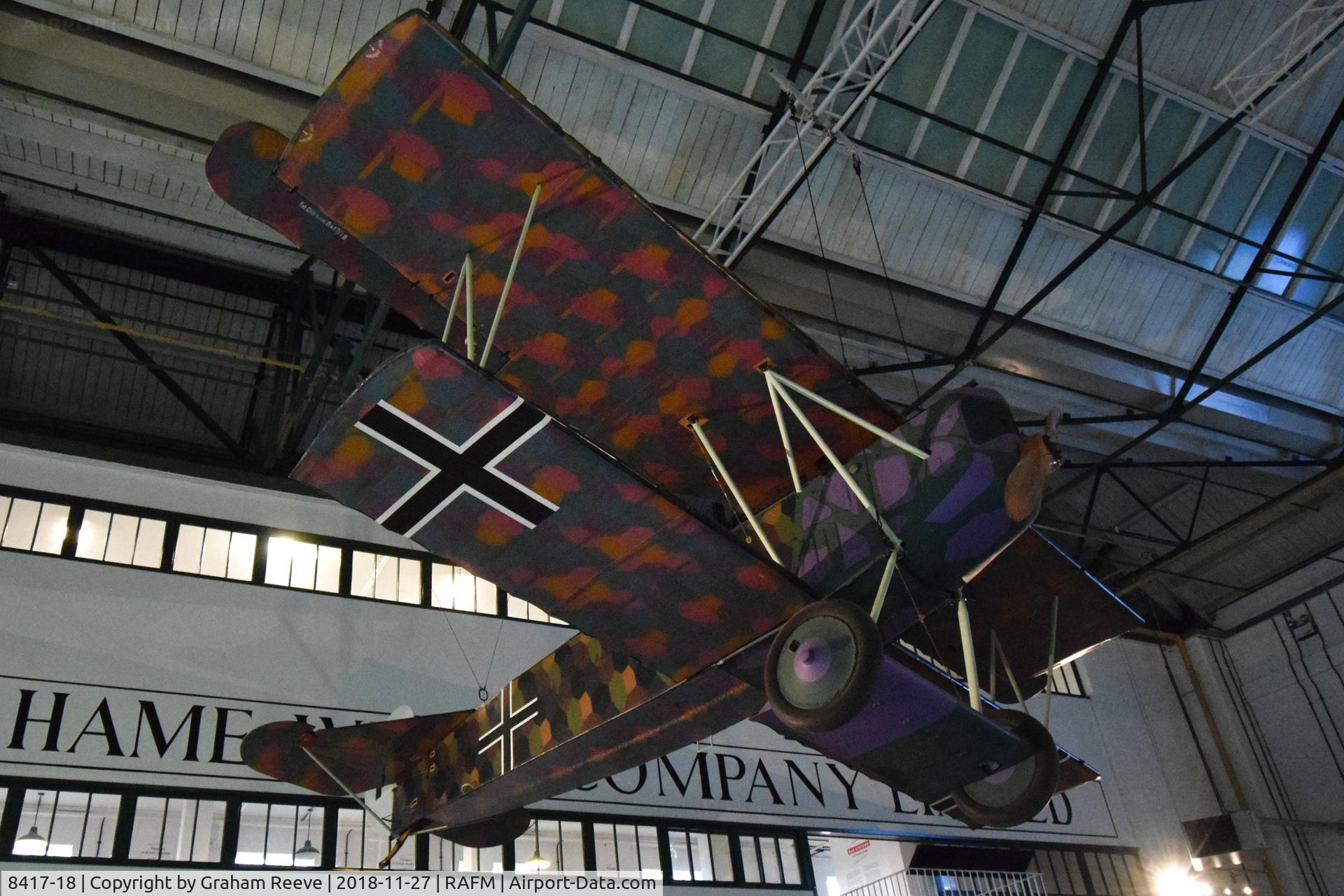 8417-18, Fokker D-VII C/N Not found 8417-18, On display at the RAF Museum, Hendon.