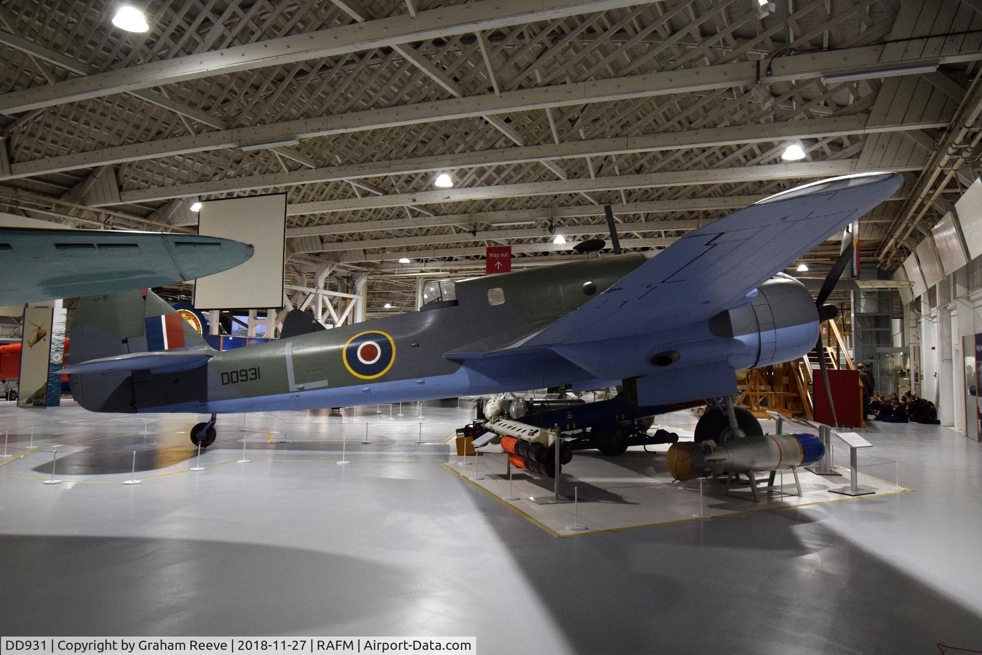 DD931, Bristol Beaufort VIII C/N Composite, On display at the RAF Museum, Hendon.