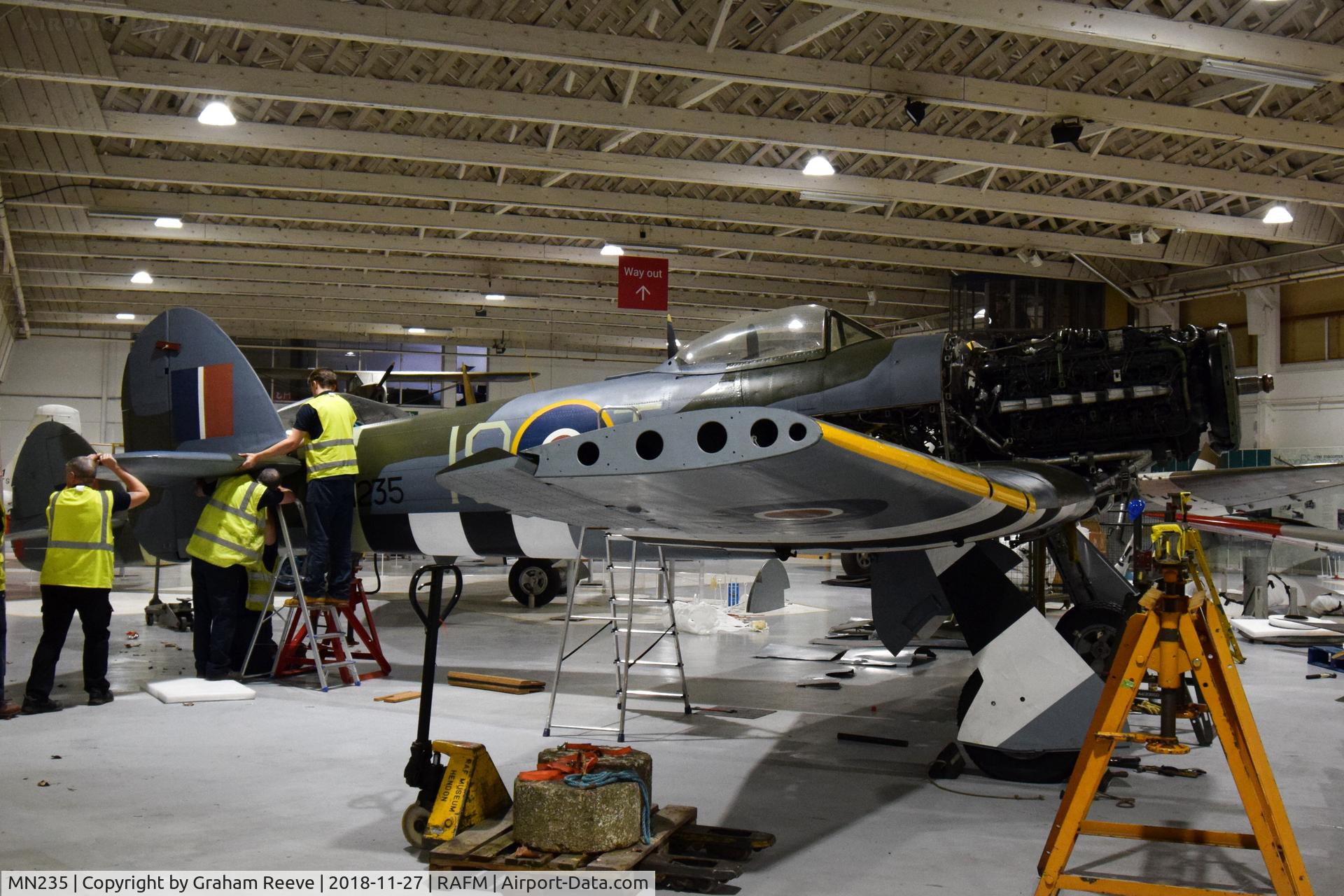 MN235, Hawker Typhoon IIB C/N Not found MN235, On display at the RAF Museum, Hendon.