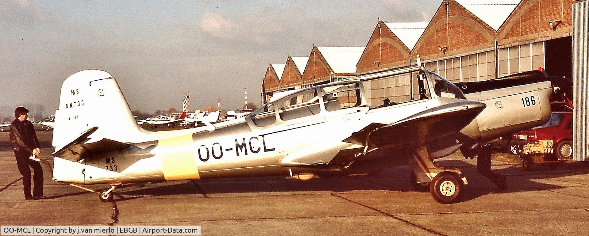 OO-MCL, Morane-Saulnier MS-733 Alcyon C/N 186, Grimbergen