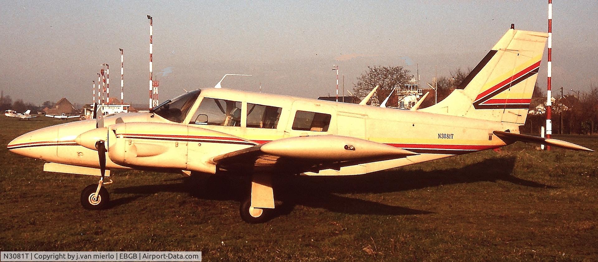 N3081T, Piper PA-34-200 C/N 347350002, Grimbergen, Belgium