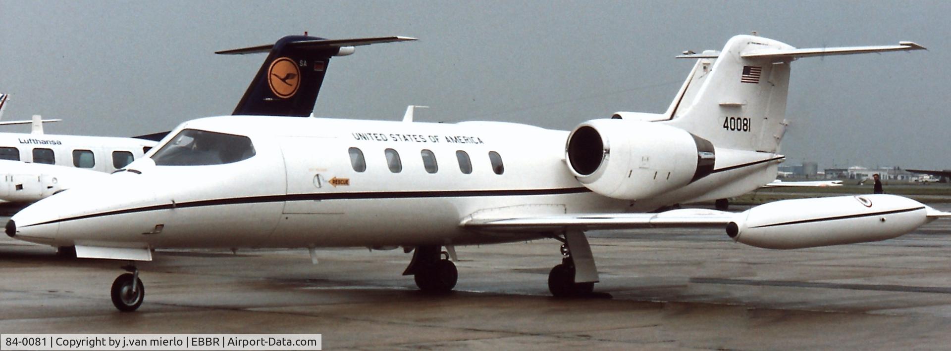 84-0081, 1984 Gates Learjet 35A (C-21A) C/N 35A-527, Brussels, G.A.T.