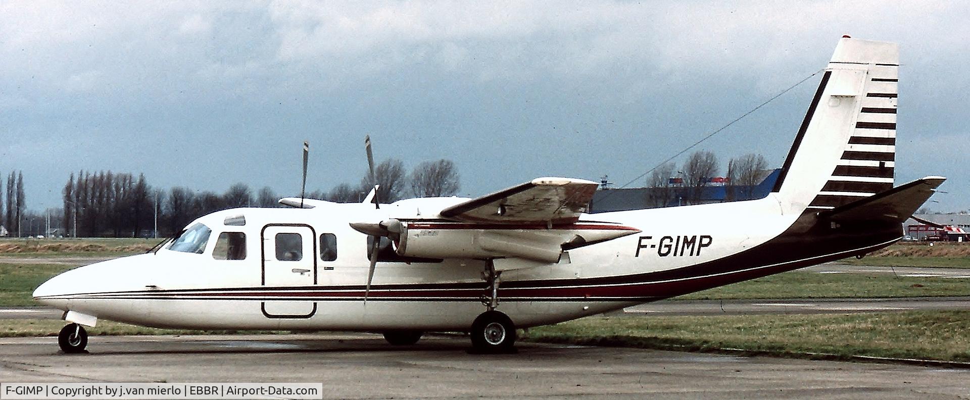 F-GIMP, 1979 Rockwell 690B Turbo Commander C/N 11554, Brussels, Belgium '90