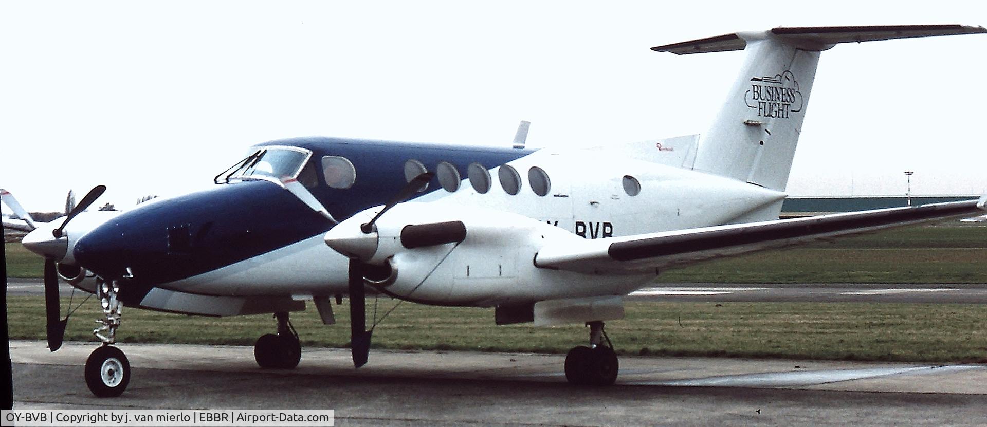 OY-BVB, 1985 Beech 200 Super King Air C/N BB-419, Brussels, G.A.T. '90s