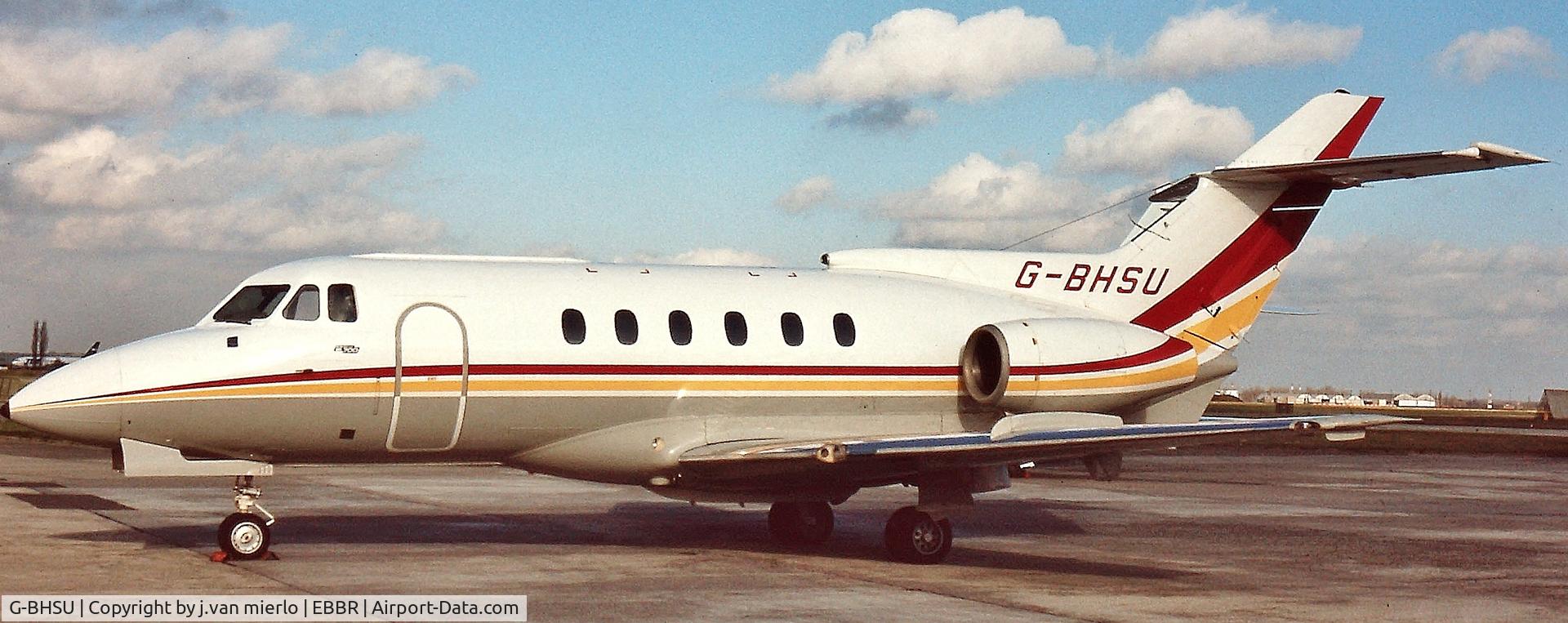 G-BHSU, 1980 British Aerospace HS.125 Series 700B C/N 257103, Brussels, G.A.T.'90s