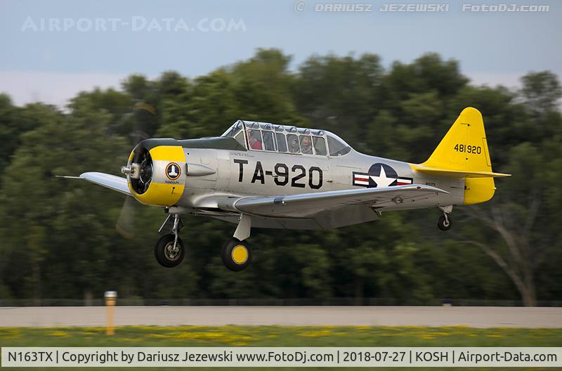 N163TX, 1944 North American AT-6F C/N 121-42642, North American AT-6F Texan  C/N 121-42642, N163TX