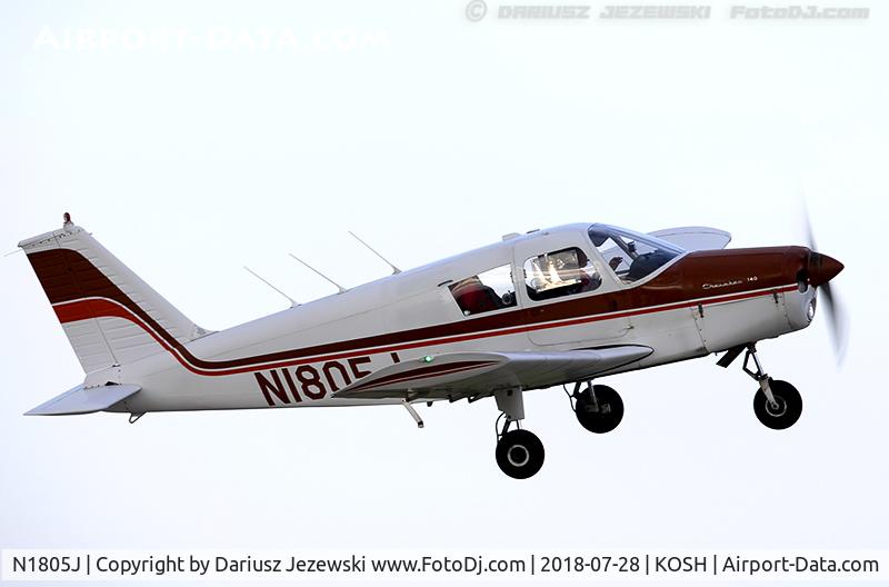 N1805J, 1968 Piper PA-28-140 C/N 28-24233, Piper PA-28-140 Cherokee Cruiser  C/N 28-24233, N1805J