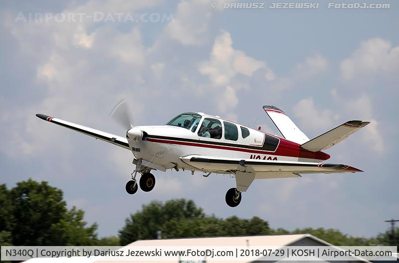 N340Q, 1958 Beech J35 Bonanza C/N D-5486, Beech J35 Bonanza  C/N D-5486, N340Q