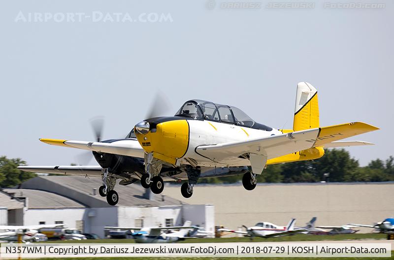 N357WM, 1960 Beech D-45 Mentor C/N BG-357, Beech D45 (T-34B) Mentor  C/N BG-357, N357WM