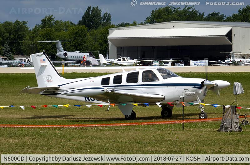 N600GD, Raytheon Aircraft Company A36 Bonanza C/N E3561, Raytheon A36 Bonanza  C/N E3561, N600GD