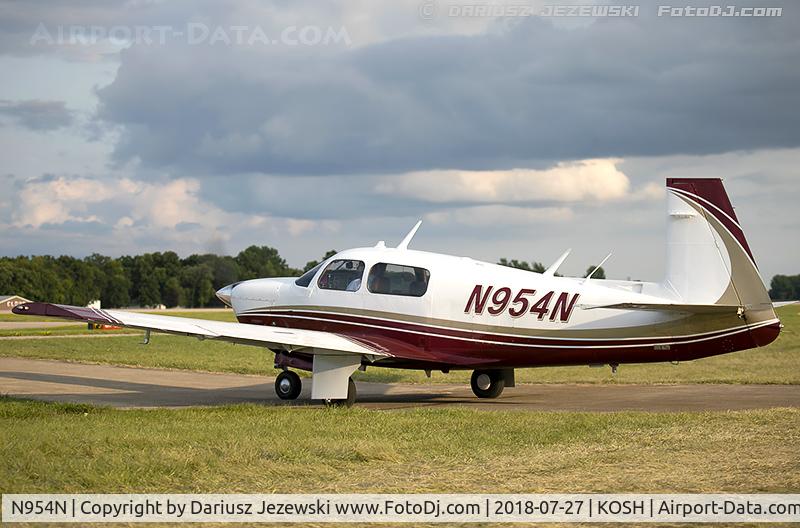 N954N, 1968 Mooney M20F Executive C/N 680131, Mooney M20F Executive  C/N 680131, N954N