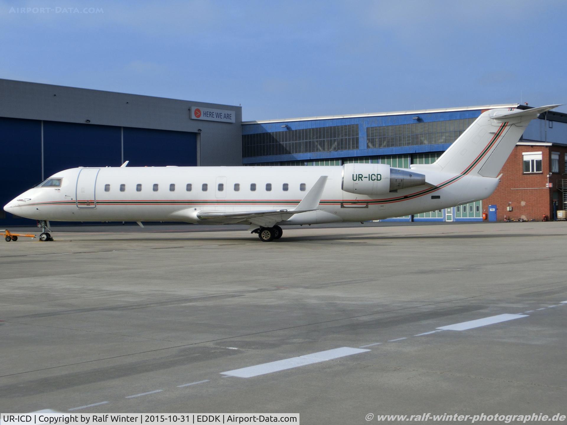 UR-ICD, 2007 Bombardier Challenger 850 (CL-600-2B19) C/N 8072, Bomardier CL-600-2B19 Challenger 850 - ISD ISD Avia - 8072 - UR-ICD - 31.10.2015 - CGN