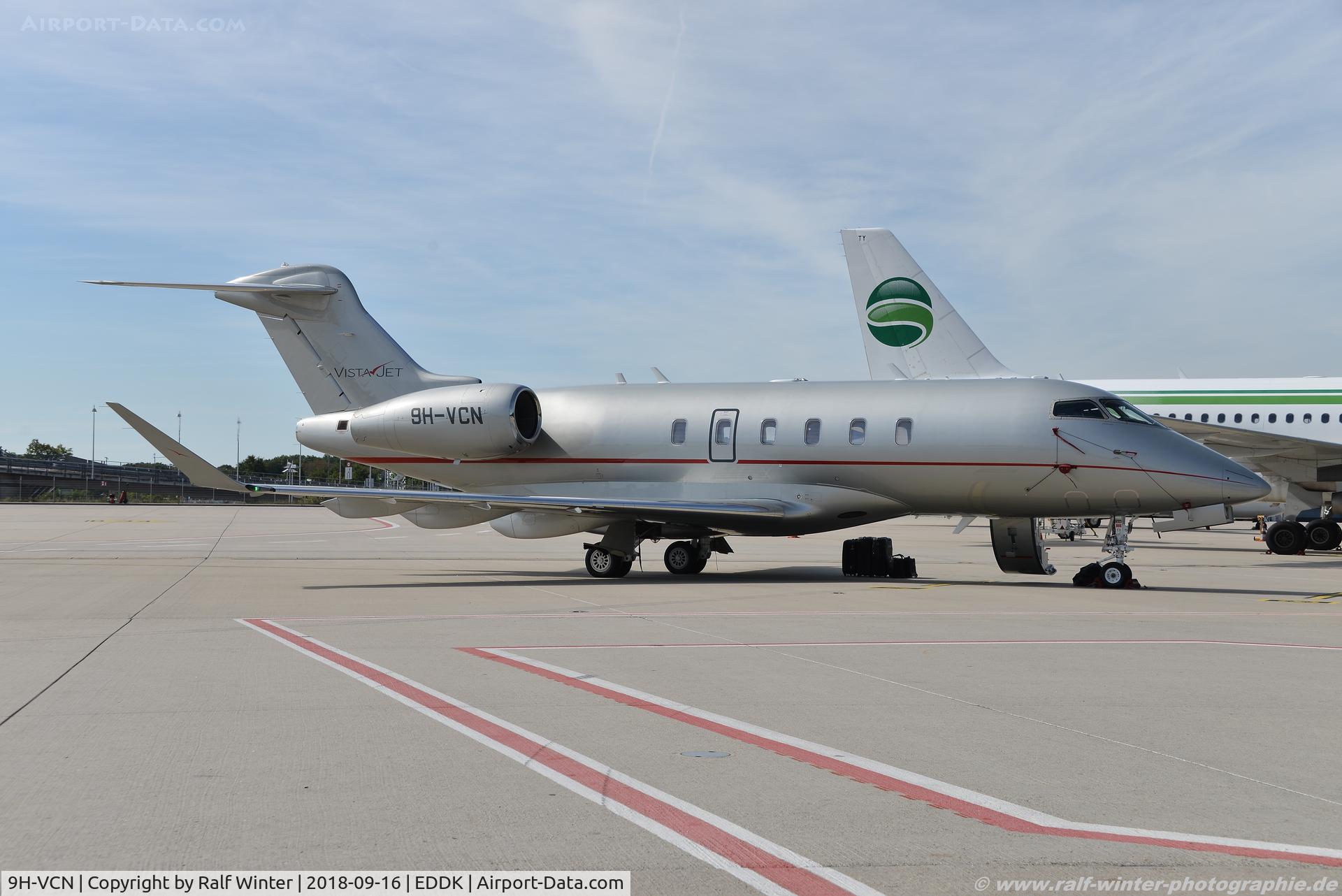 9H-VCN, 2016 Bombardier Challenger 350 (BD-100-1A10) C/N 20628, Bombardier BD-100-1A10 - Challenger 350 - VJT VistaJet - 20628 - 9H-VCN - 16.09.2018 - CGN
