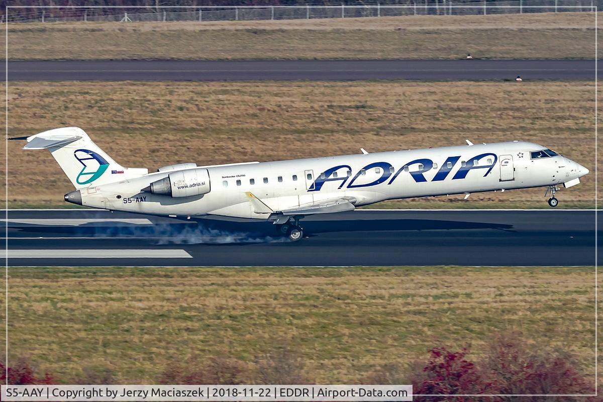 S5-AAY, 2003 Bombardier CRJ-701ER (CL-600-2C10) Regional Jet C/N 10080, Bombardier CRJ-701ER