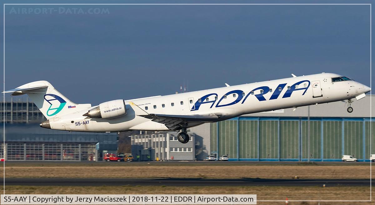 S5-AAY, 2003 Bombardier CRJ-701ER (CL-600-2C10) Regional Jet C/N 10080, Bombardier CRJ-701ER