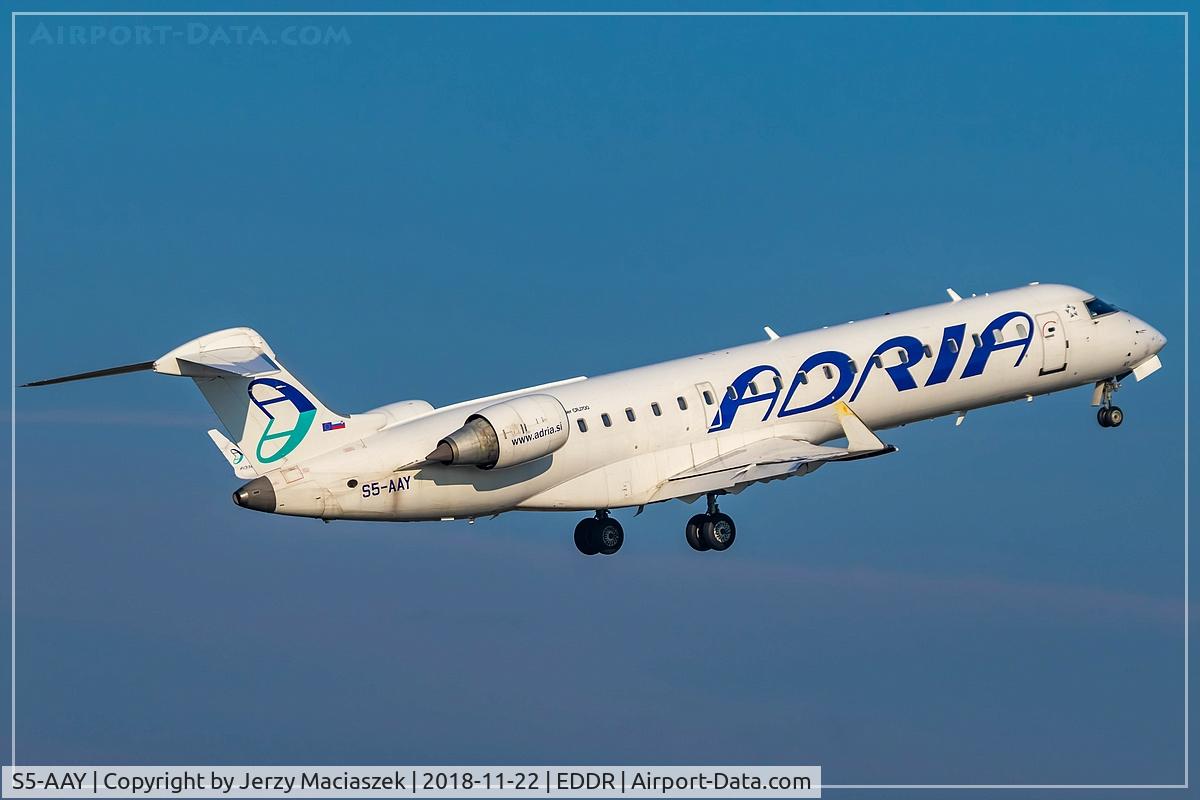 S5-AAY, 2003 Bombardier CRJ-701ER (CL-600-2C10) Regional Jet C/N 10080, Bombardier CRJ-701ER