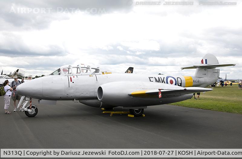 N313Q, 1949 Gloster Meteor T.7 C/N G5/356460, Gloster  Meteor T7  C/N 45/356460, N313Q