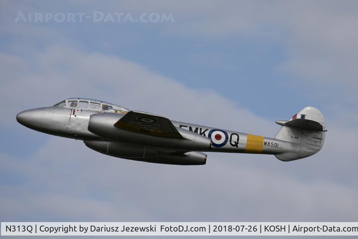 N313Q, 1949 Gloster Meteor T.7 C/N G5/356460, Gloster Meteor T7 C/N 45/356460, N313Q