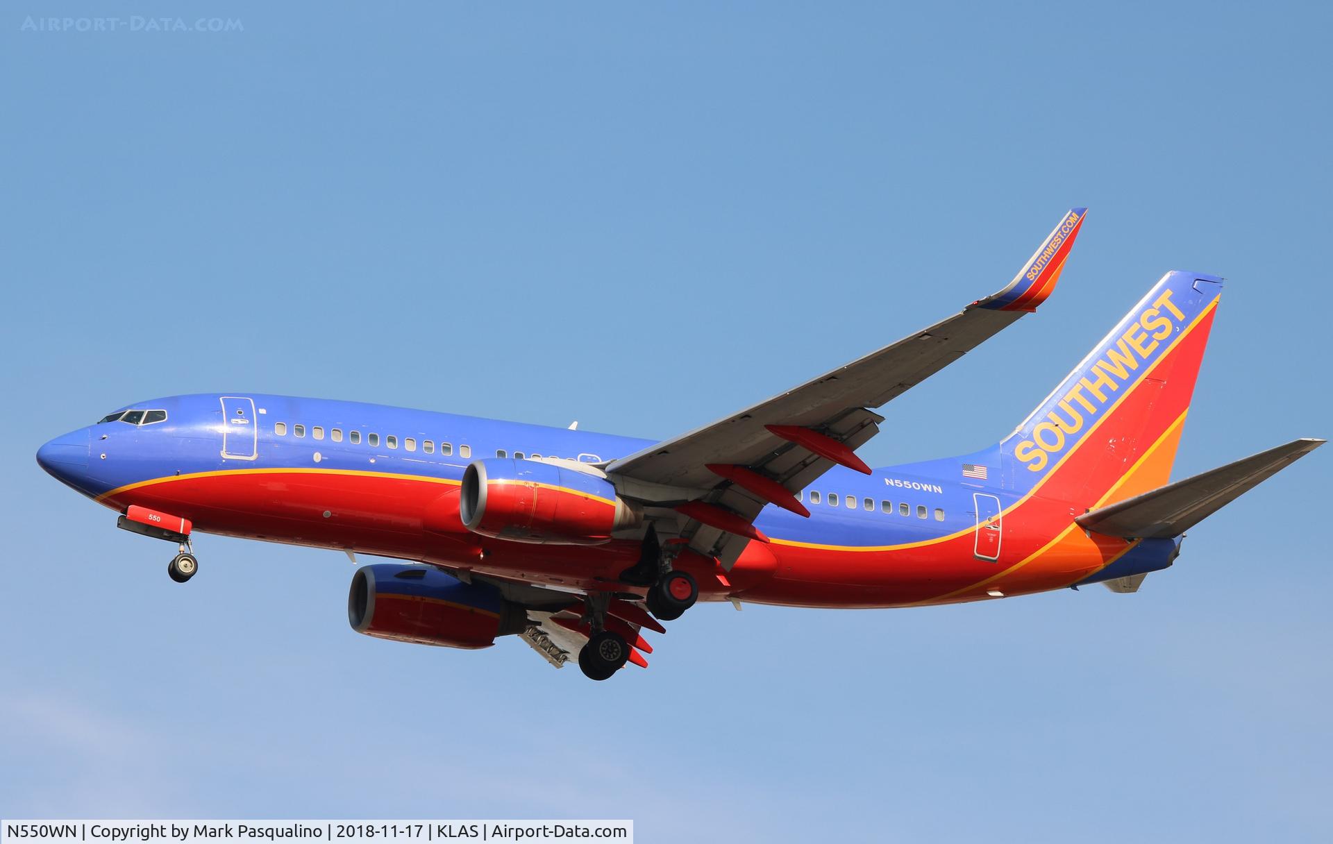N550WN, 2001 Boeing 737-76Q C/N 30279, Boeing 737-76Q