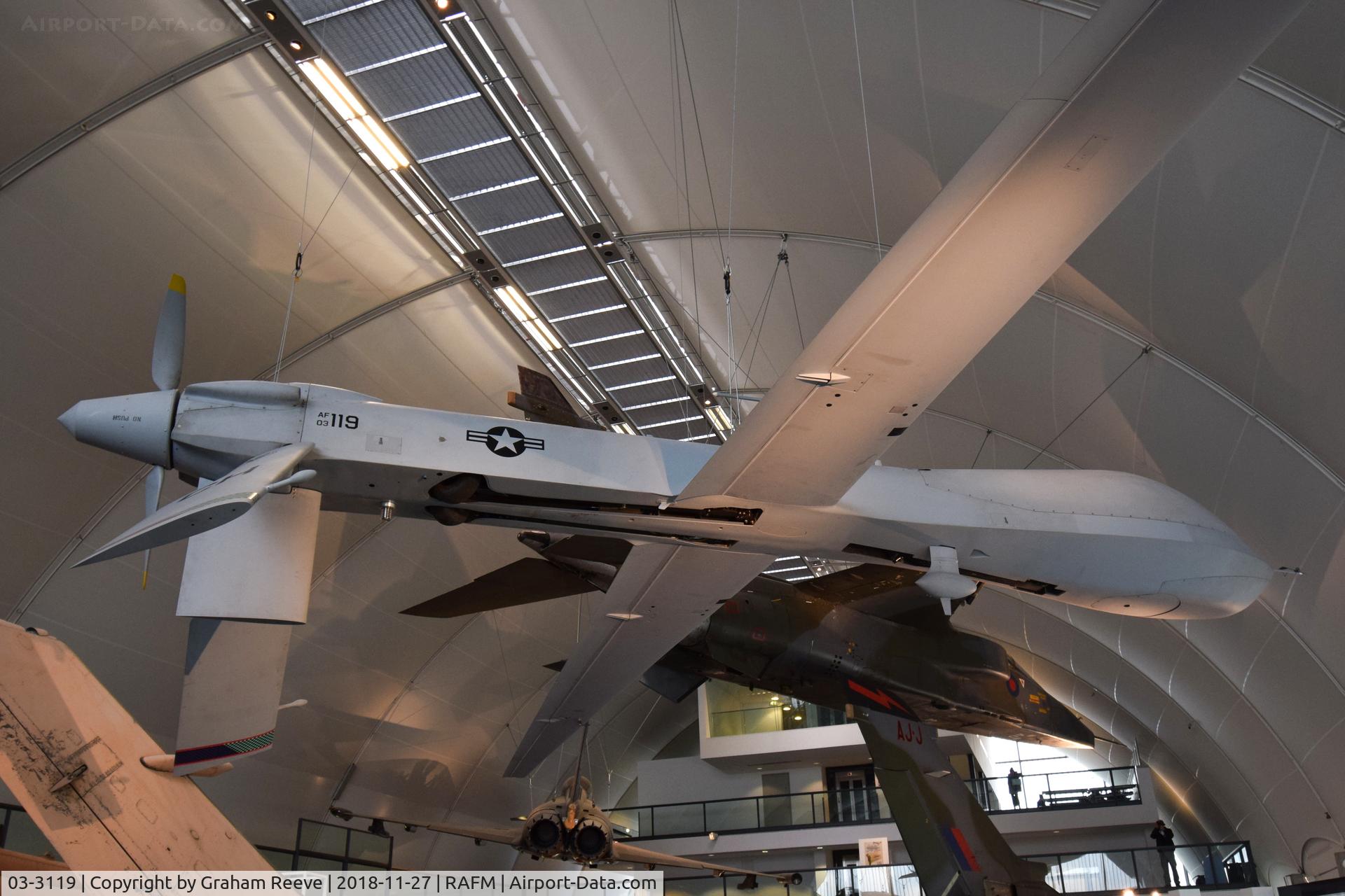 03-3119, General Atomics MQ-1B Predator Predator C/N Unknown, On display at the RAF Museum, Hendon.