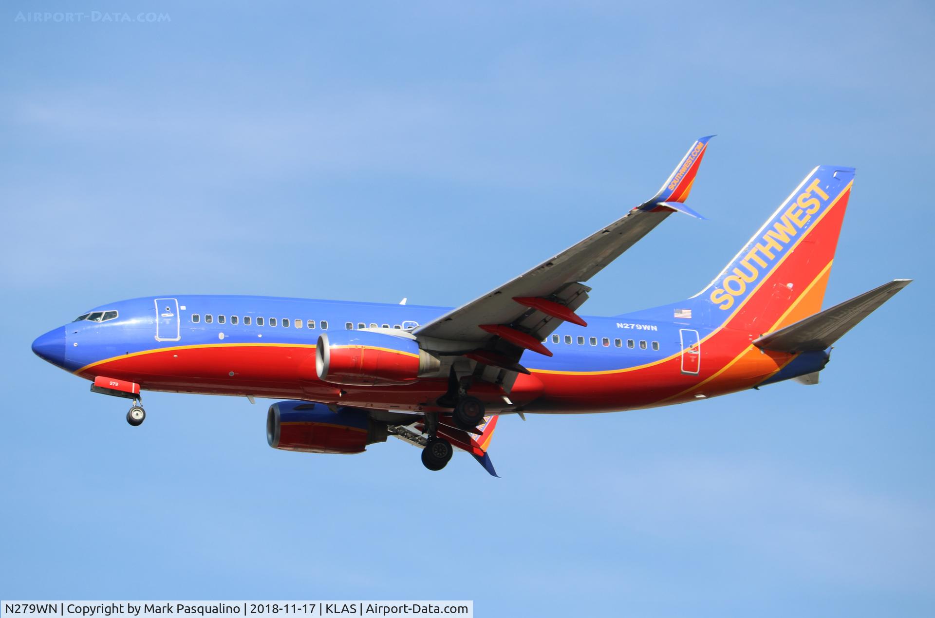 N279WN, 2007 Boeing 737-7H4 C/N 32532, Boeing 737-7H4