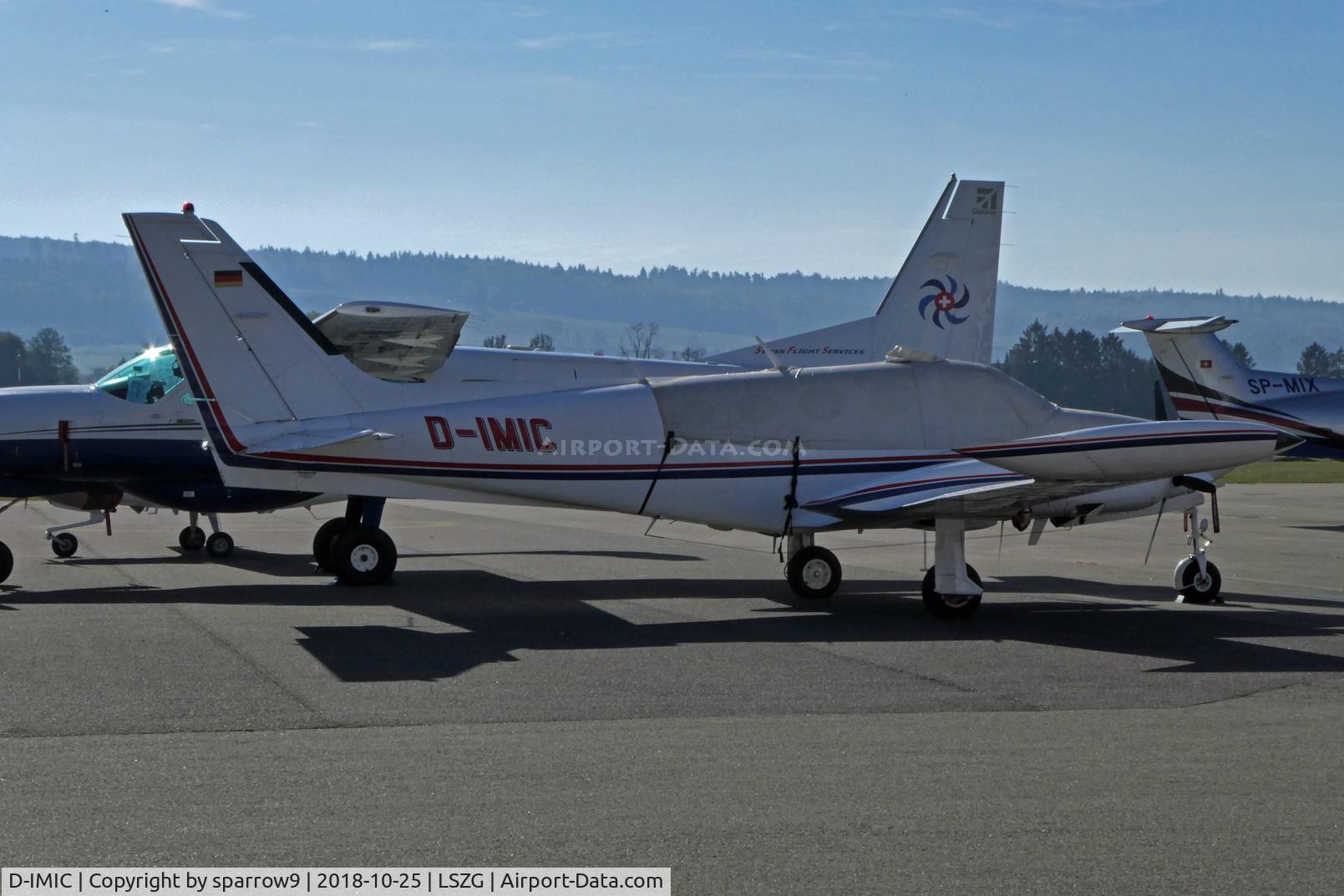 D-IMIC, 1981 Cessna 340A C/N 340A1223, Waiting for the paintshop. Deregistered and reregistered as HB-LNW 2018-12-05..