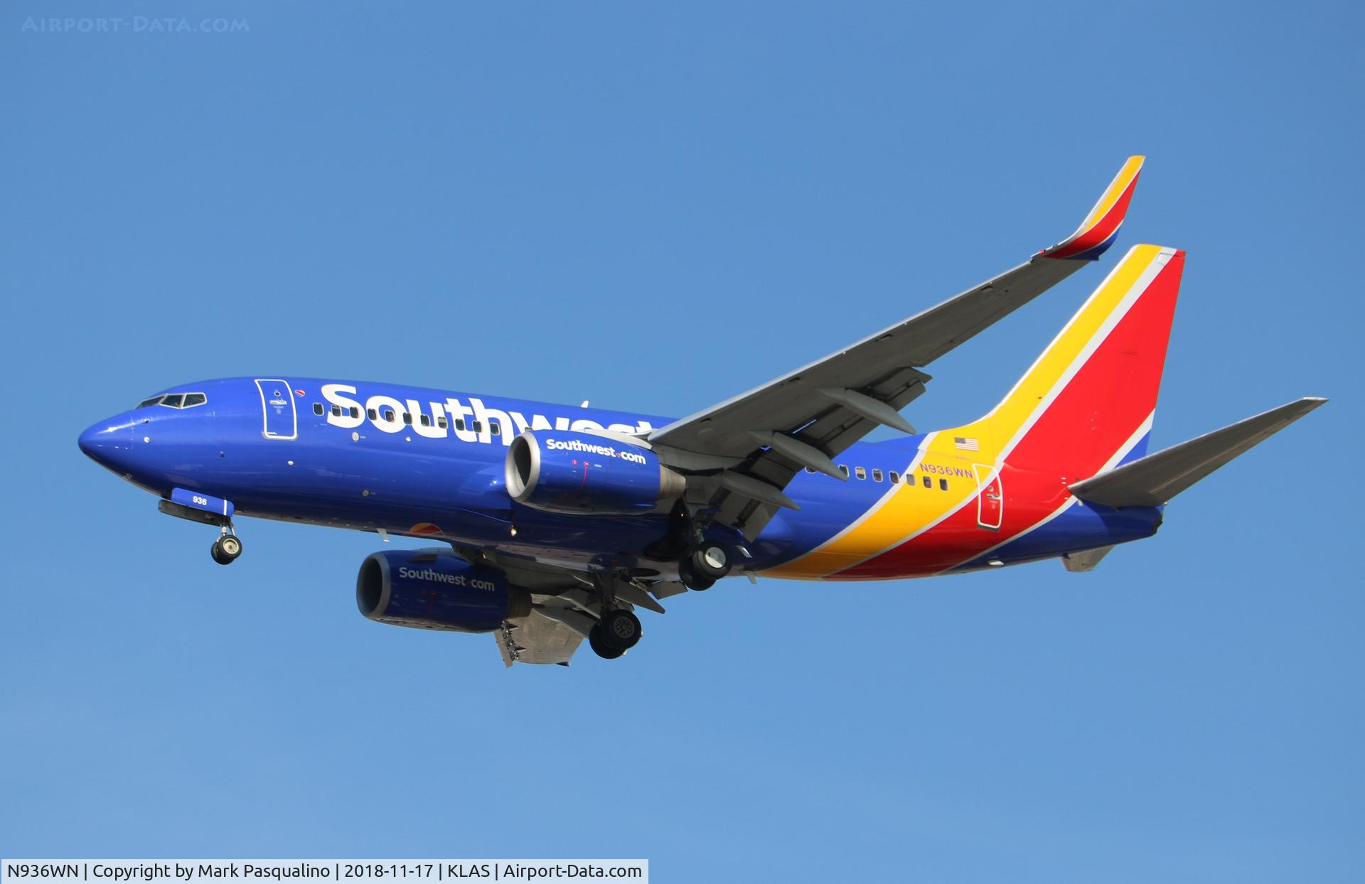 N936WN, 2009 Boeing 737-7H4 C/N 36643, Boeing 737-7H4