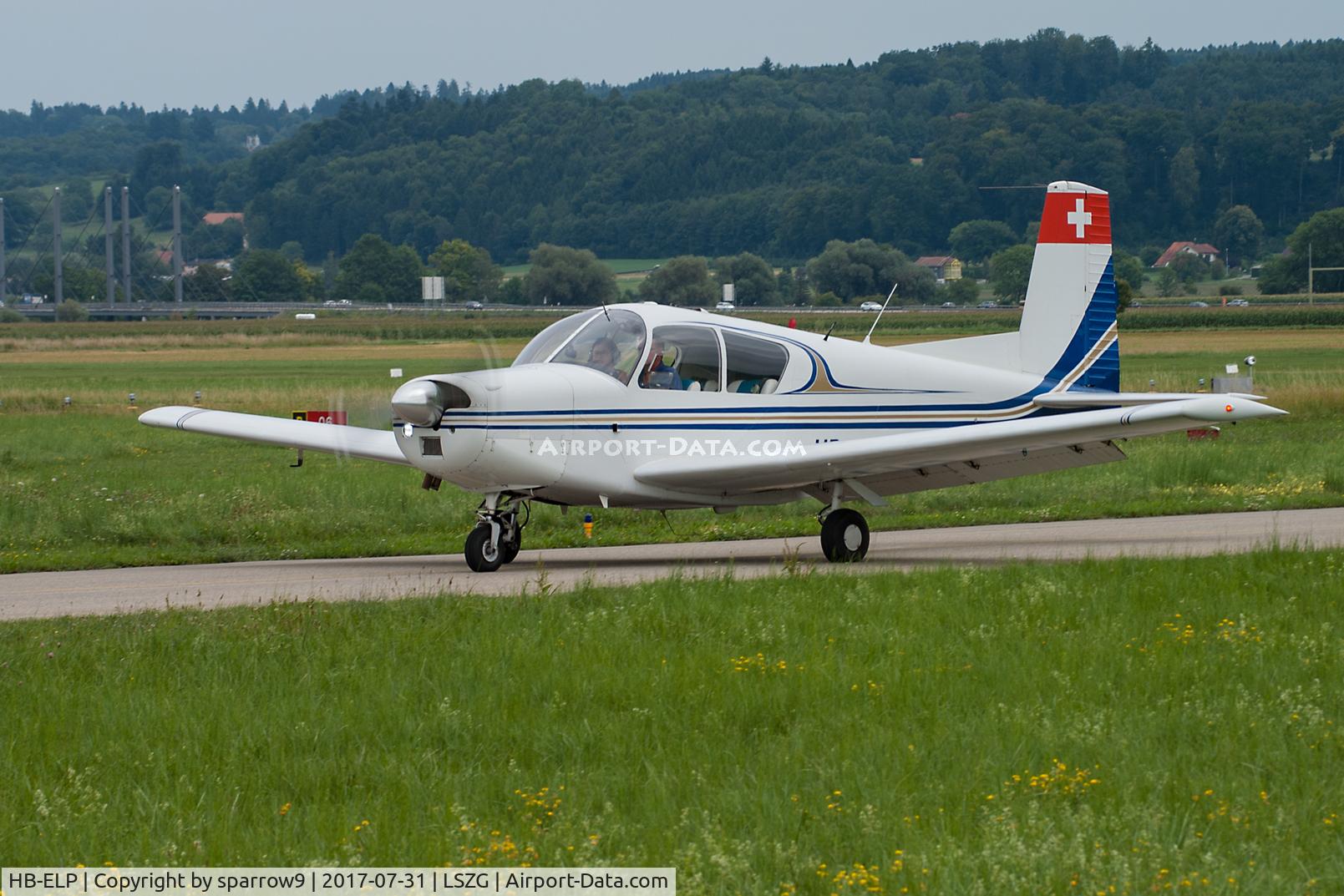 HB-ELP, 1966 SIAI-Marchetti S-205-20R C/N 231, At Grenchen airport. HB-registered since 1966-10-03