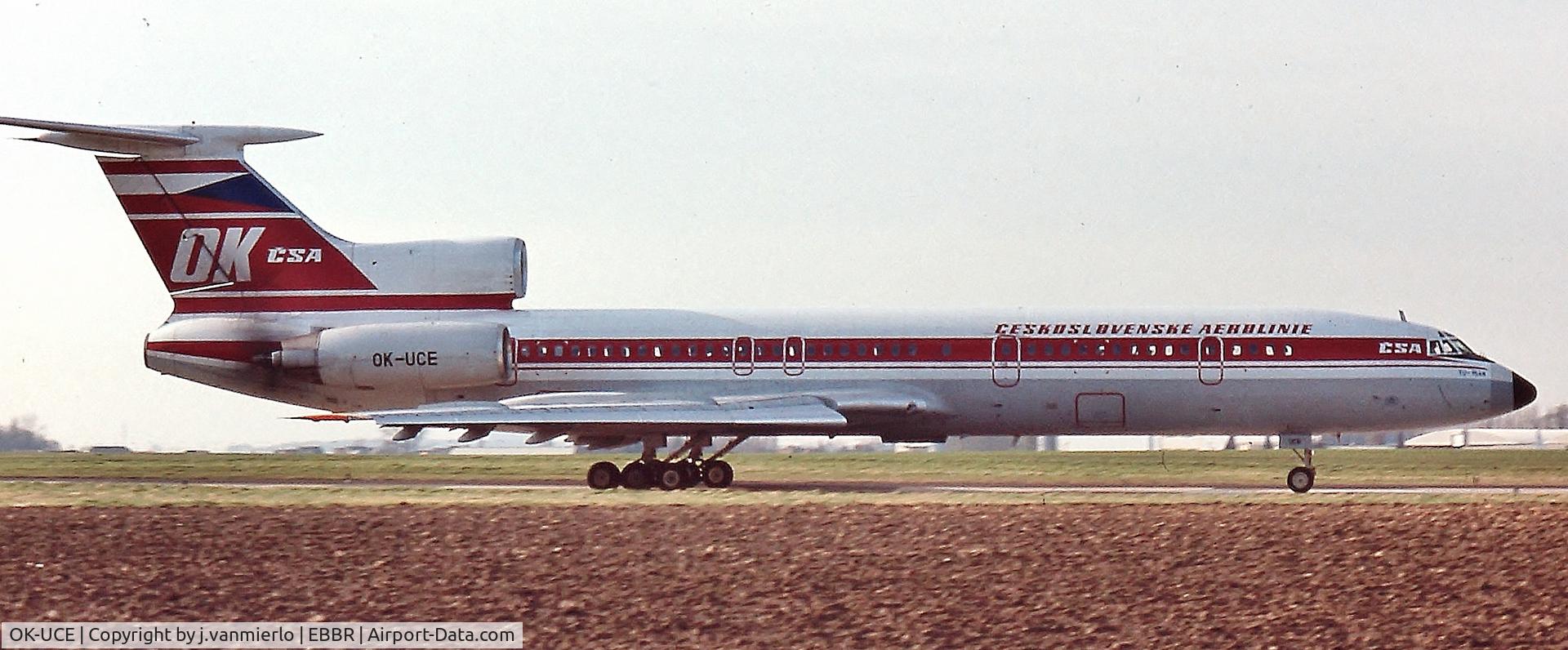 OK-UCE, 1989 Tupolev Tu-154M C/N 89A804, Brussels'90s