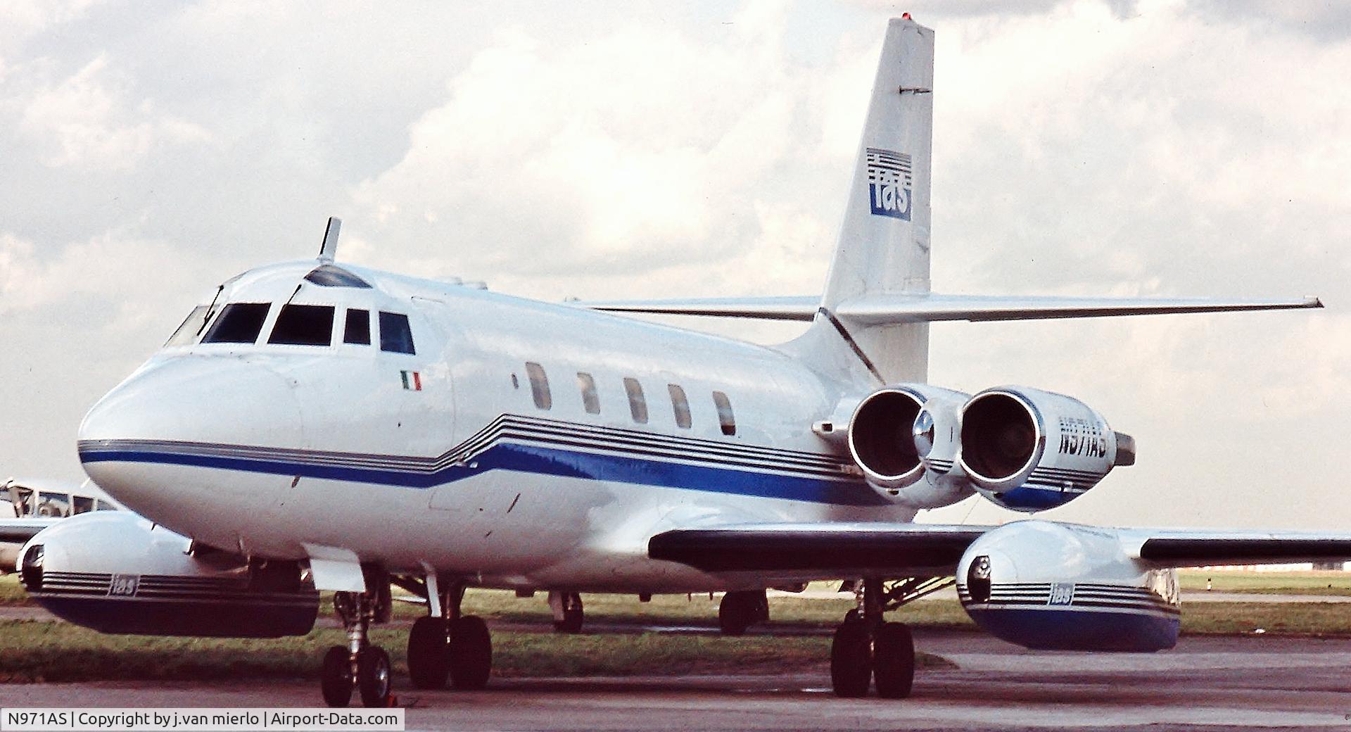 N971AS, 1961 Lockheed L-1329 Jetstar 731 C/N 5007, Brussels G.A.T. '90s