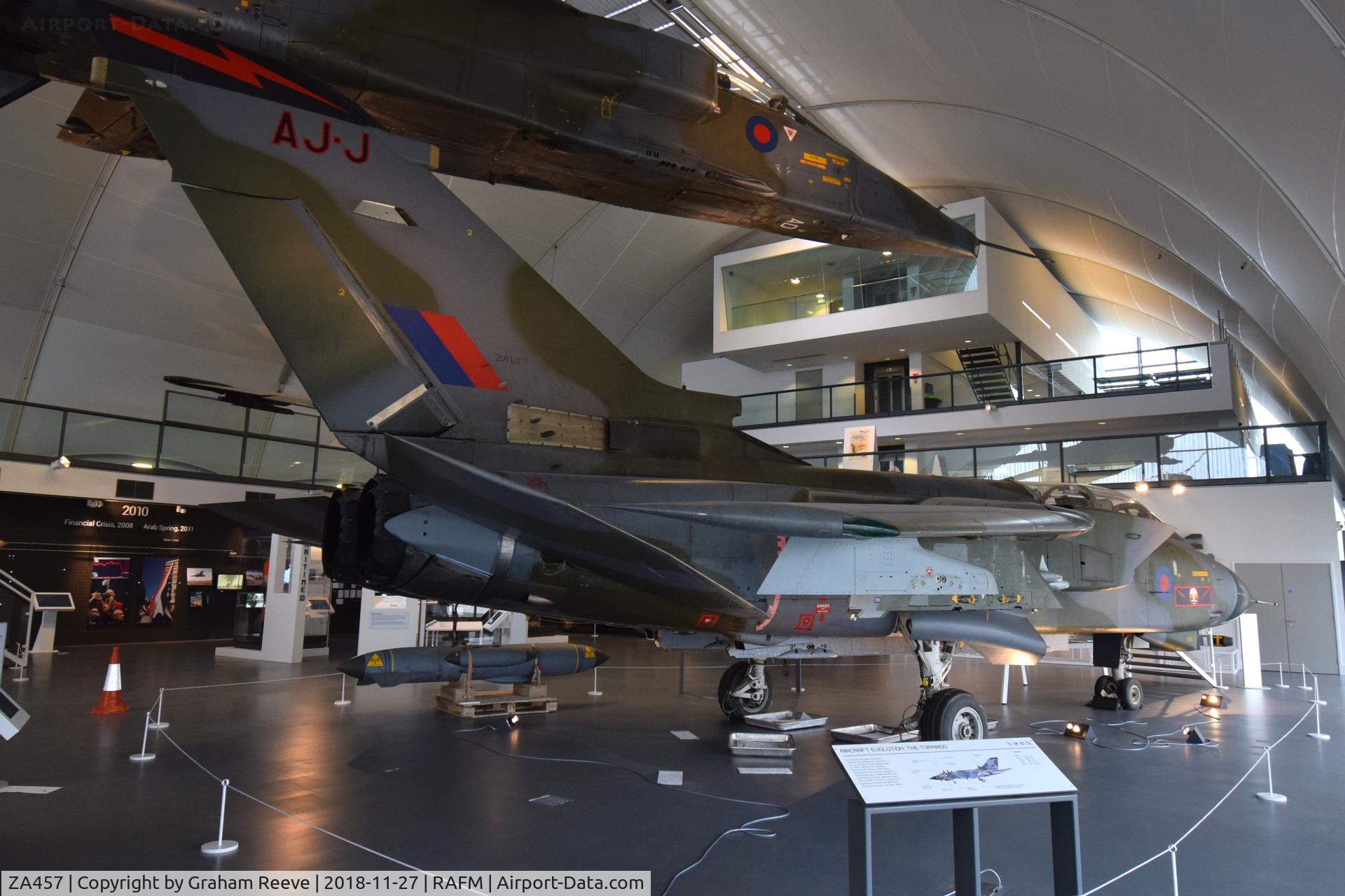 ZA457, 1983 Panavia Tornado GR.1 C/N 259/BS087/3123, On display at the RAF Museum, Hendon.