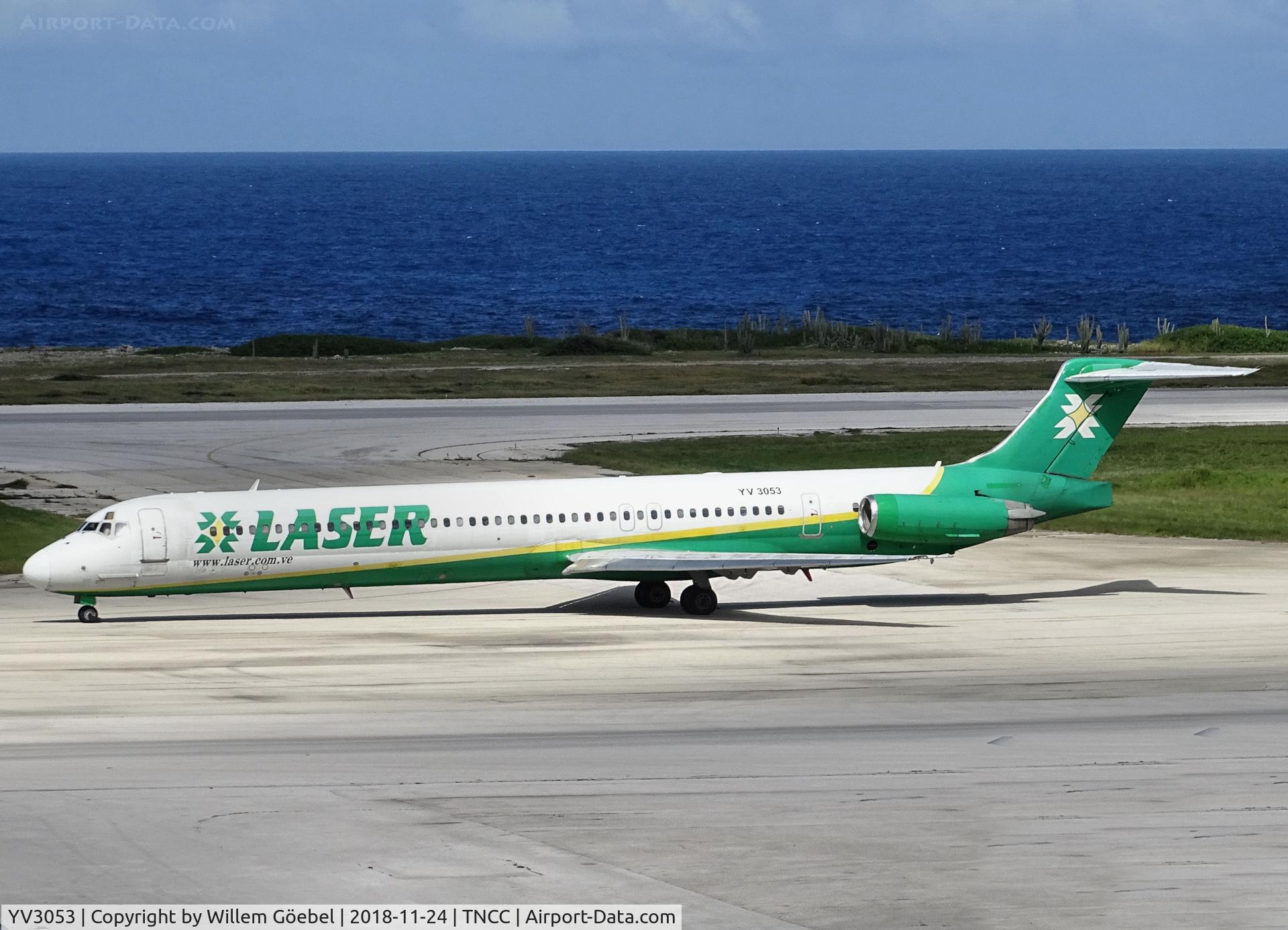 YV3053, 1988 McDonnell Douglas MD-82 (DC-9-82) C/N 49566, Taxi to the gate of Hato airport
