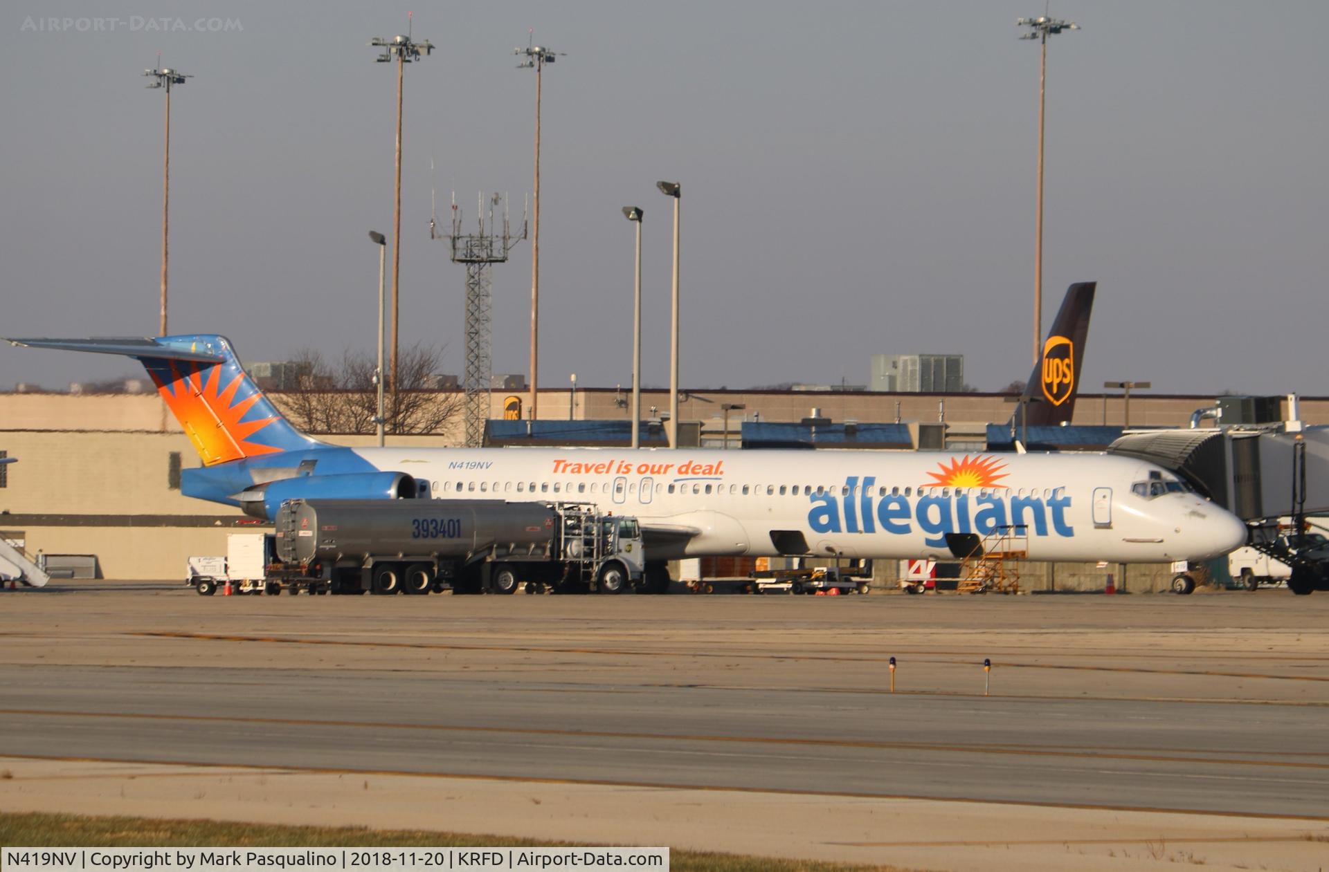 N419NV, 1992 McDonnell Douglas MD-83 (DC-9-83) C/N 53366, MD-83