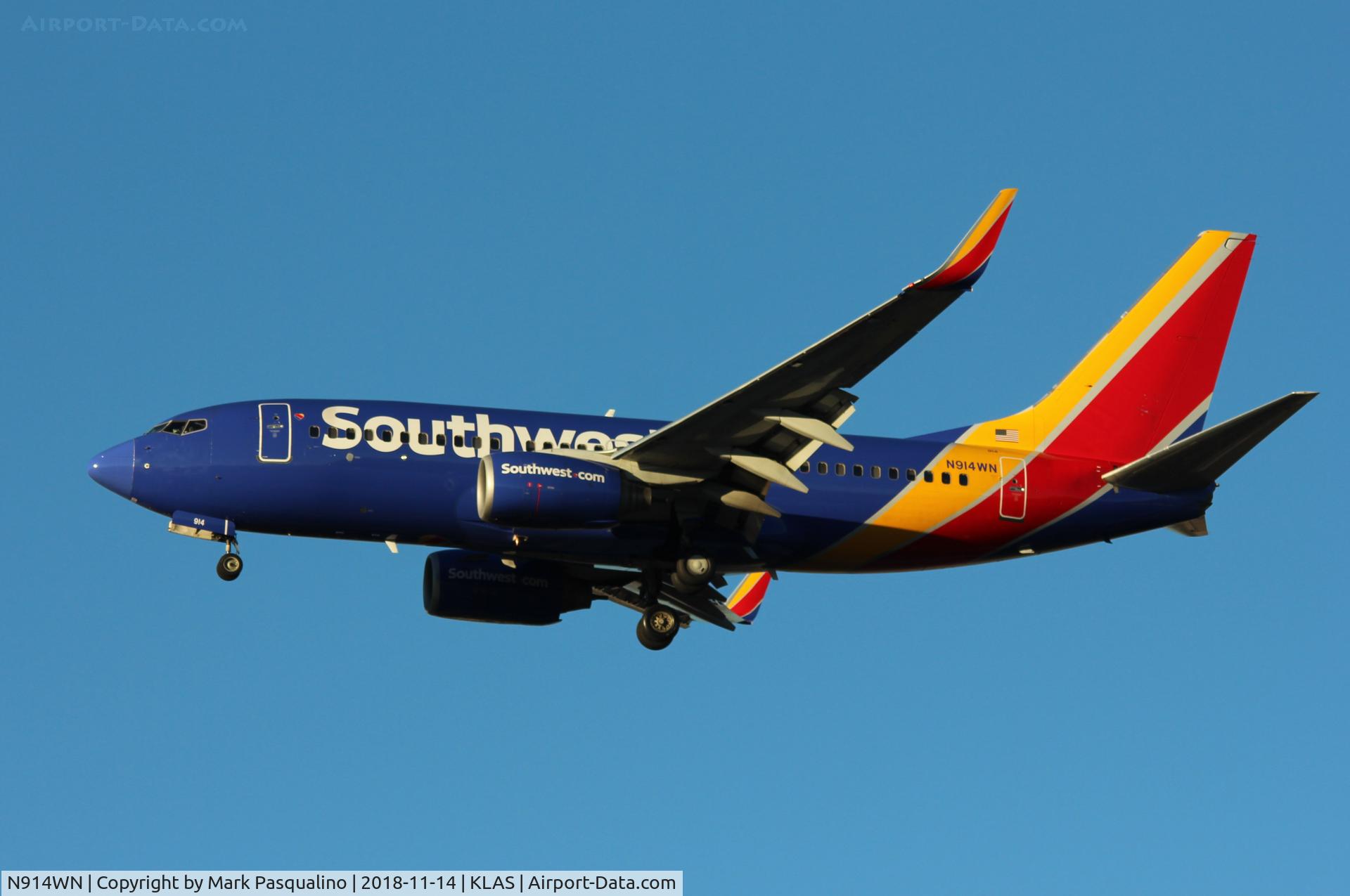 N914WN, 2008 Boeing 737-7H4 C/N 36622, Boeing 737-7H4