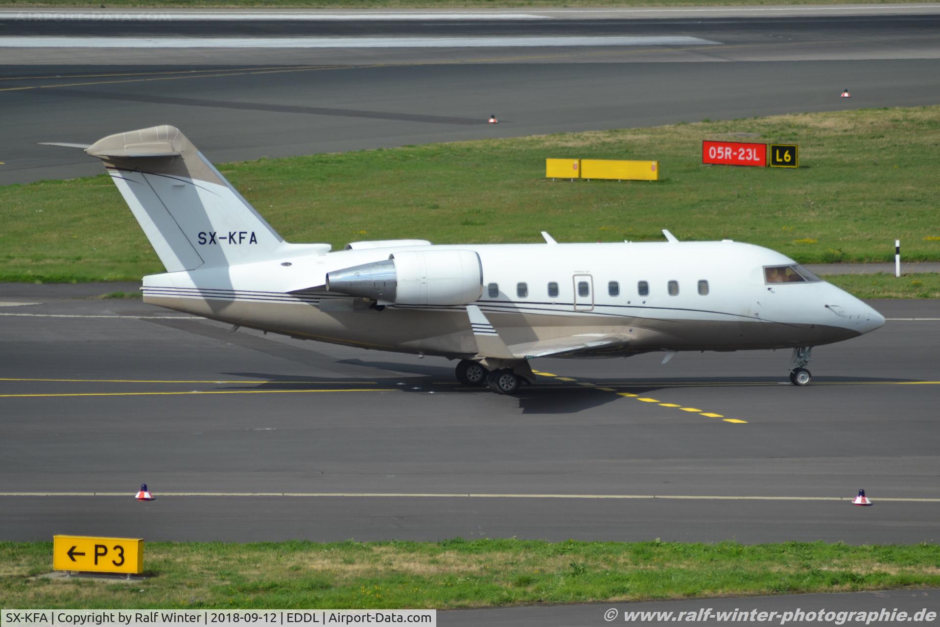 SX-KFA, 1997 Canadair Challenger 604 (CL-600-2B16) C/N 5359, Canadair CL-600-2B16 Challenger 604 - GNJ Gain Jet Aviation - 5359 - SX-KFA - 12.09.2018 - DUS