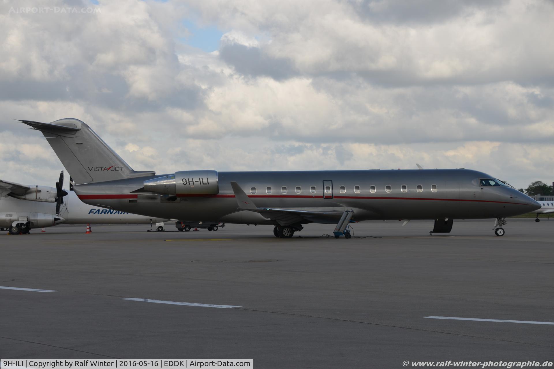 9H-ILI, 2005 Bombardier Challenger 850 (CL-600-2B19) C/N 8048, Bombardier Cl-600-2B19 Challenger 850 - VJT VistaJet Malta - 8048 - 9H-ILI - 16.05.2016 - CGN