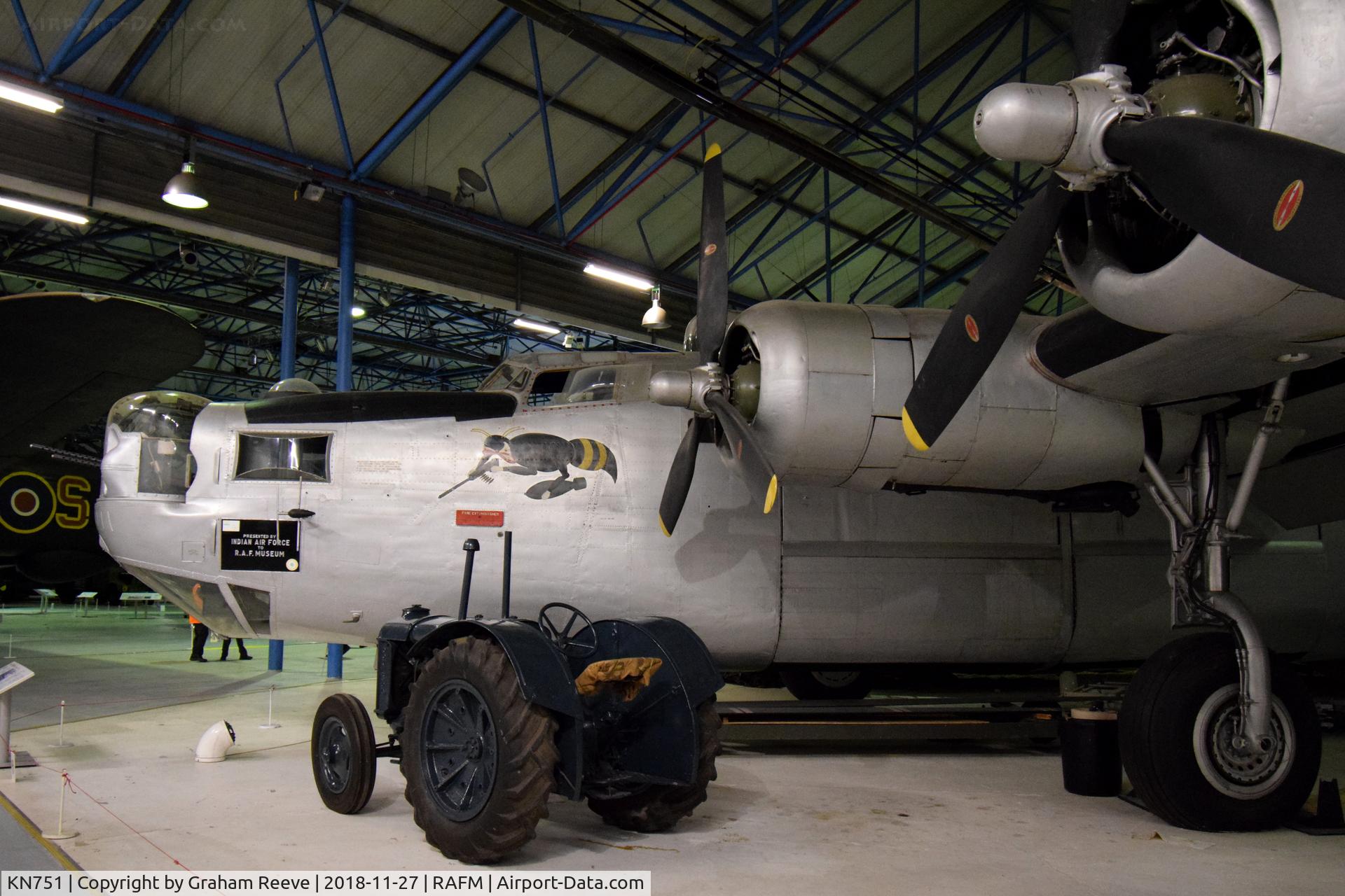 KN751, Consolidated B-24 Liberator C/N 6707L, On display at the RAF Museum, Hendon.
