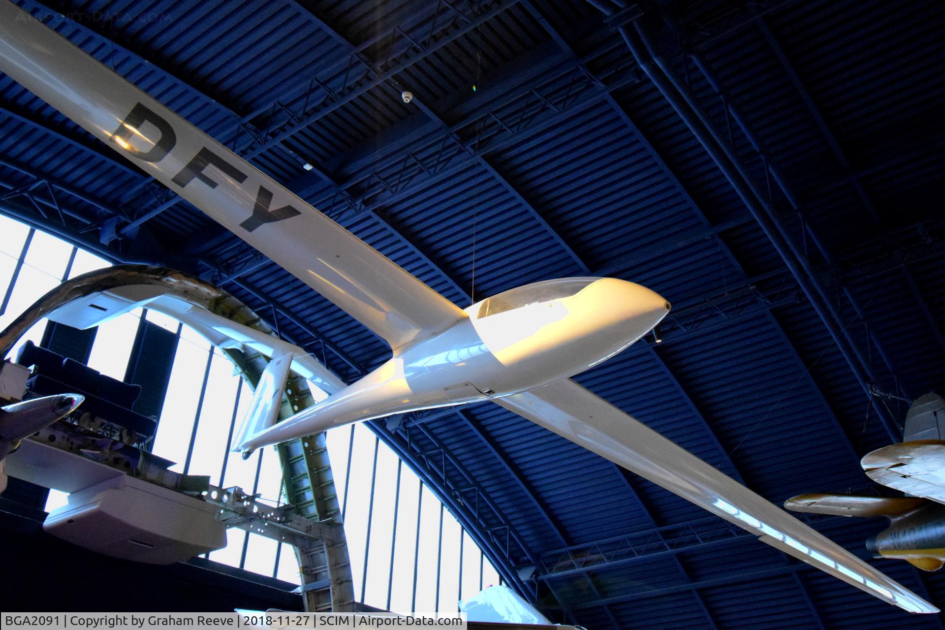 BGA2091, Schempp-Hirth Cirrus C/N 396, On display at the Science Museum, London.