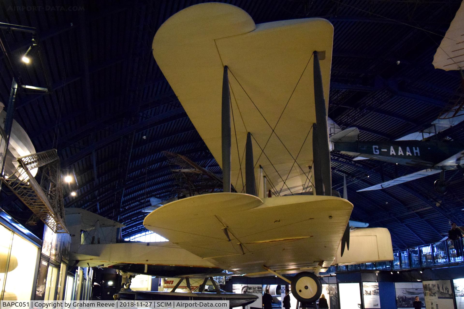 BAPC051, 1918 Vickers FB.27 Vimy IV C/N BAPC.051, On display at the Science Museum, London.